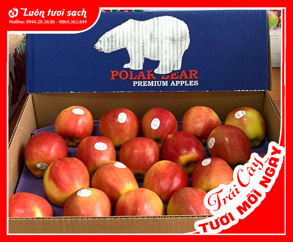 Táo Ambrosia nguyên thùng 9kg